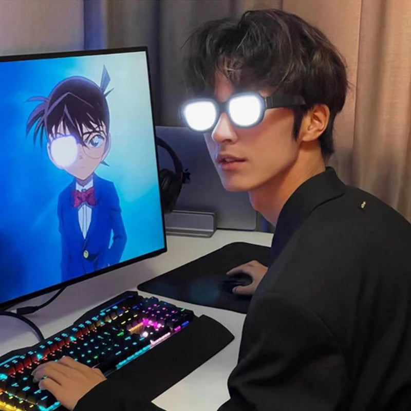 Gafas LED Luminosas de Cosplay Un toque de misterio, estilo y luz que no pasará desapercibido