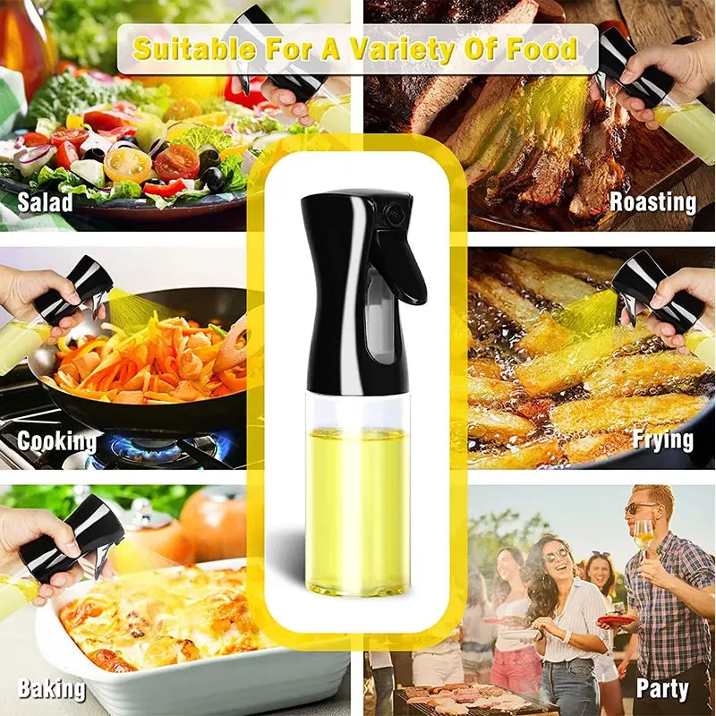 Pulverizador de Aceite de 200/300 ml para Cocina, Barbacoa y Horneado – Dispensador de Aceite de Oliva y Vinagre